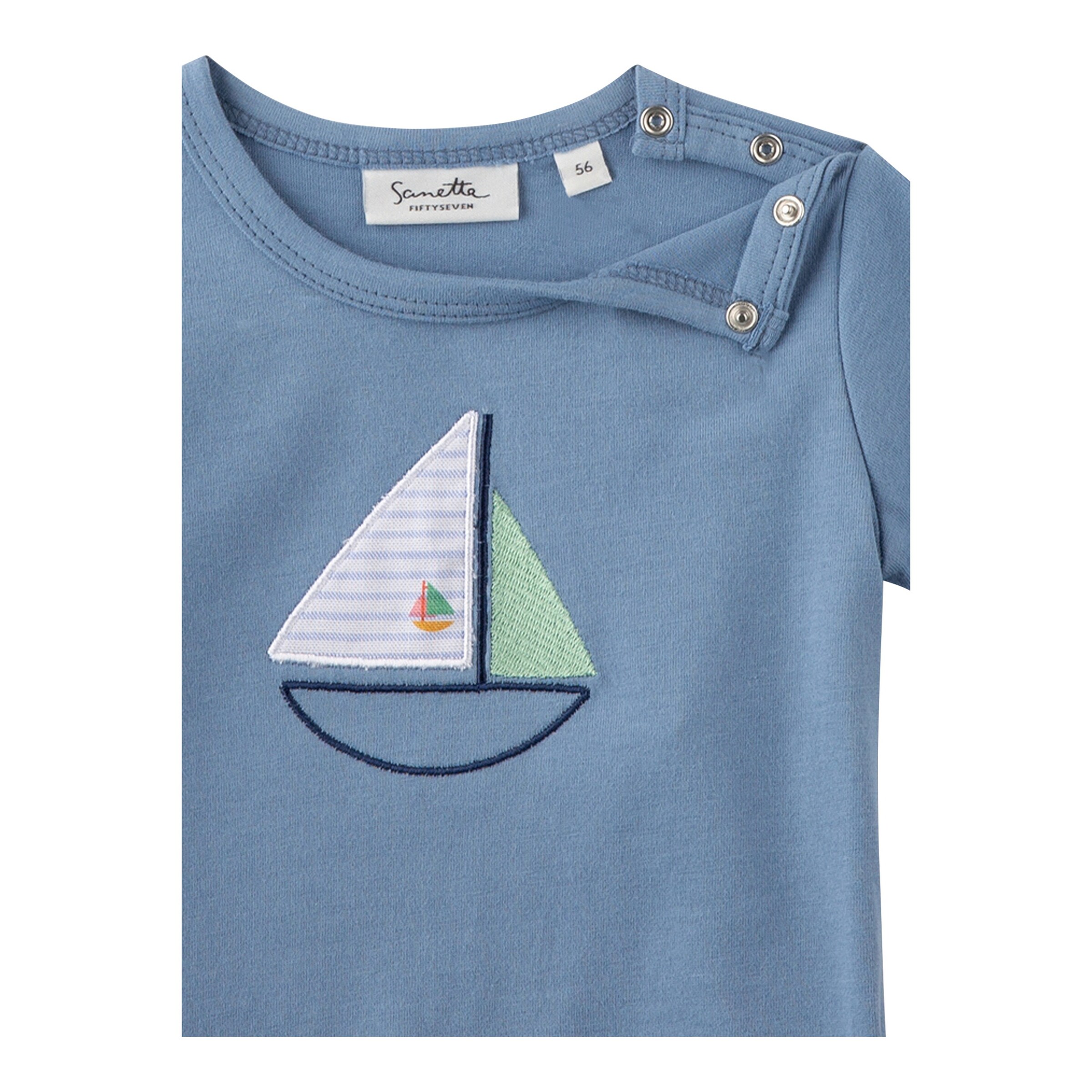 Sanetta Fiftyseven T-Shirt Boot blau