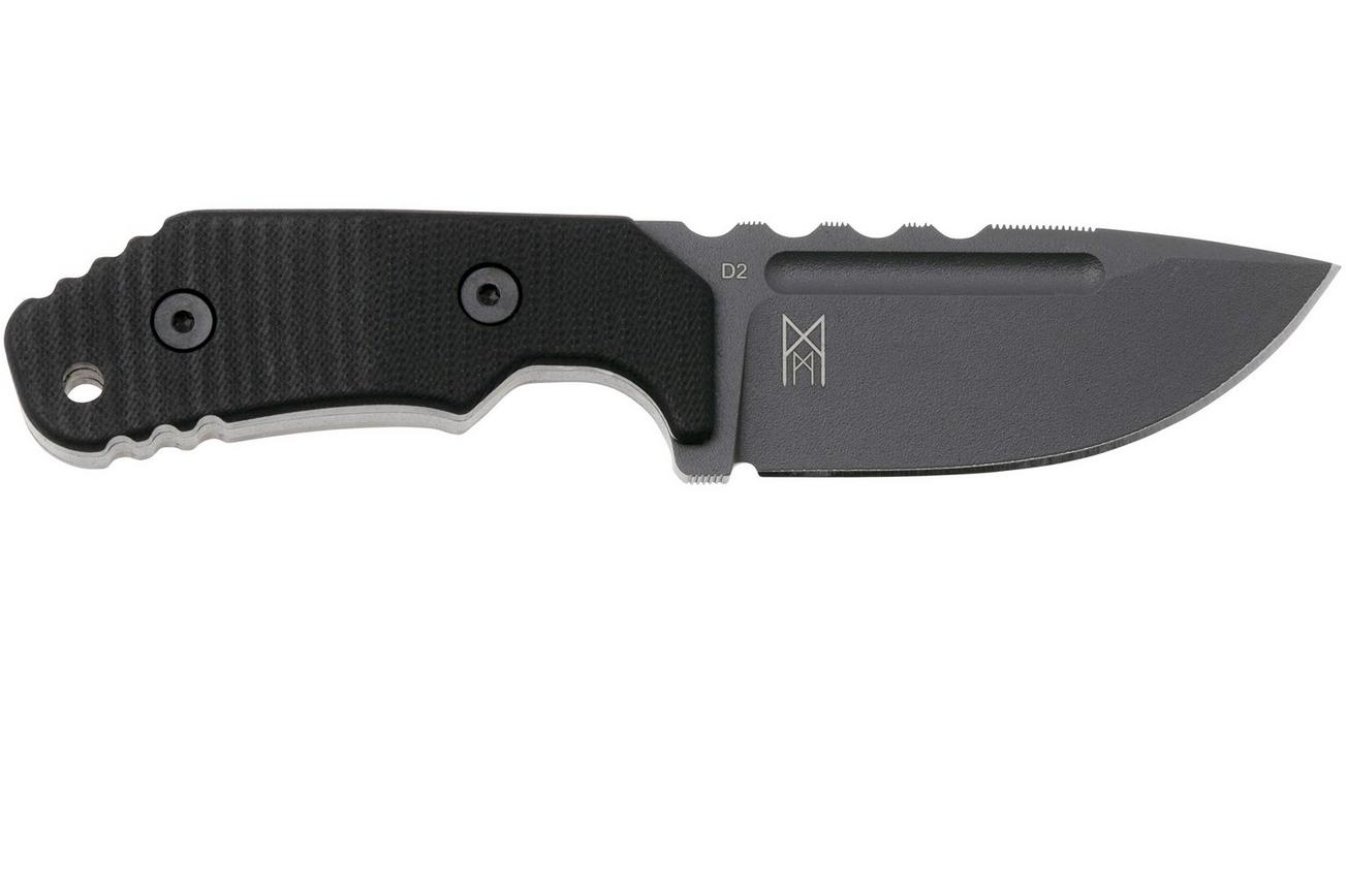 Böker Plus Little Dvalin Black 02BO033 vaststaand mes, Midgards design
