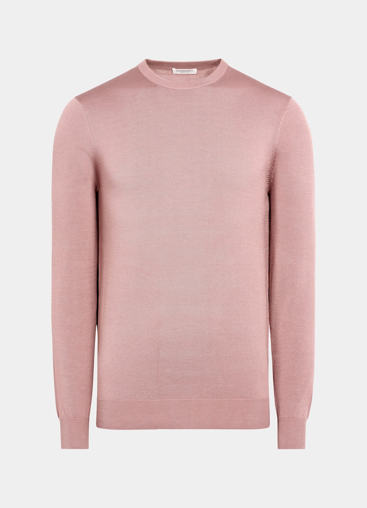 Pull col rond rose