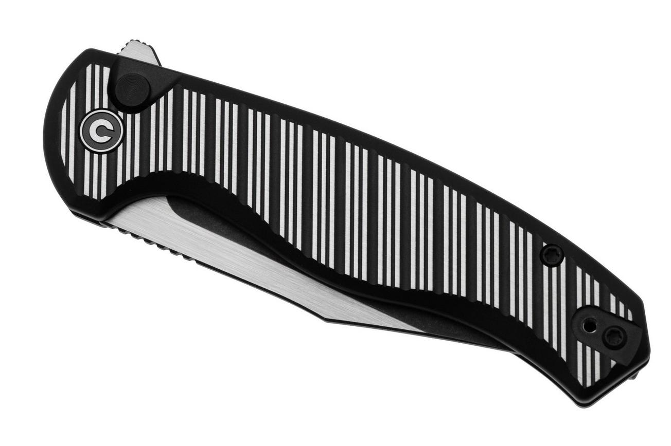 CIVIVI Stormhowl C23040B-1 Blackwashed Satin Nitro-V, Milled Black Aluminum, zakmes