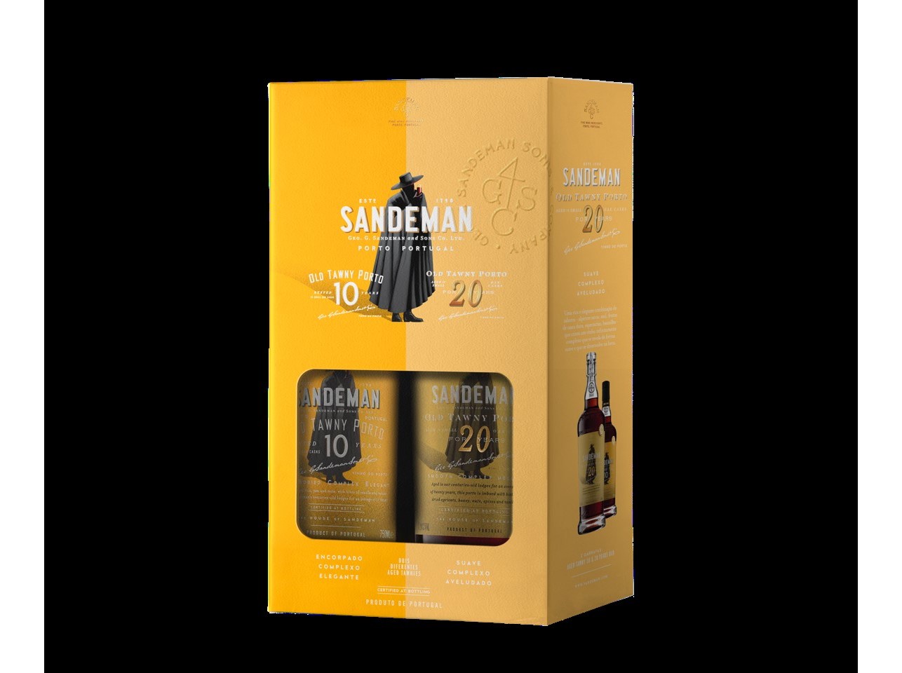 CONJUNTO SANDEMAN 10 20 ANOS 2X0.75L