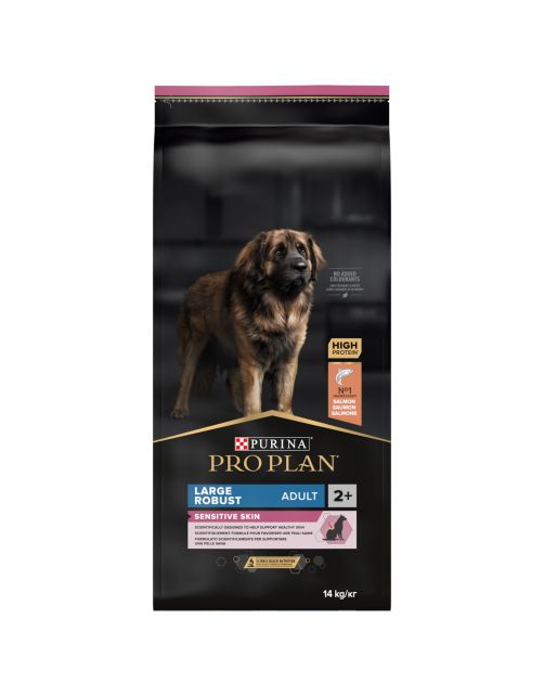 Pro Plan Dog Adult Robuust Sensitive Skin - Hondenvoer - Zalm 14 kg