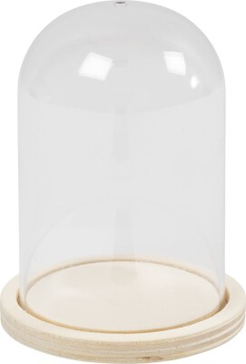Klokke På Træfod - H 9,5 CM - Ø 6 CM - Hulstr. 3 MM - 10 Stk