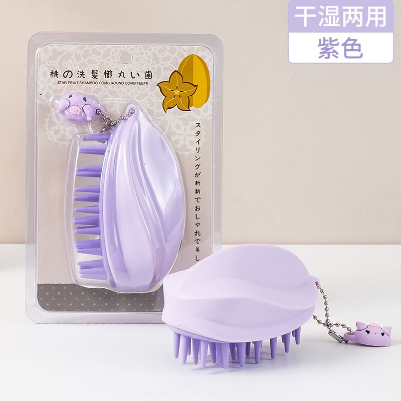 Fondes - Leaf Silicone Haarwasborstel