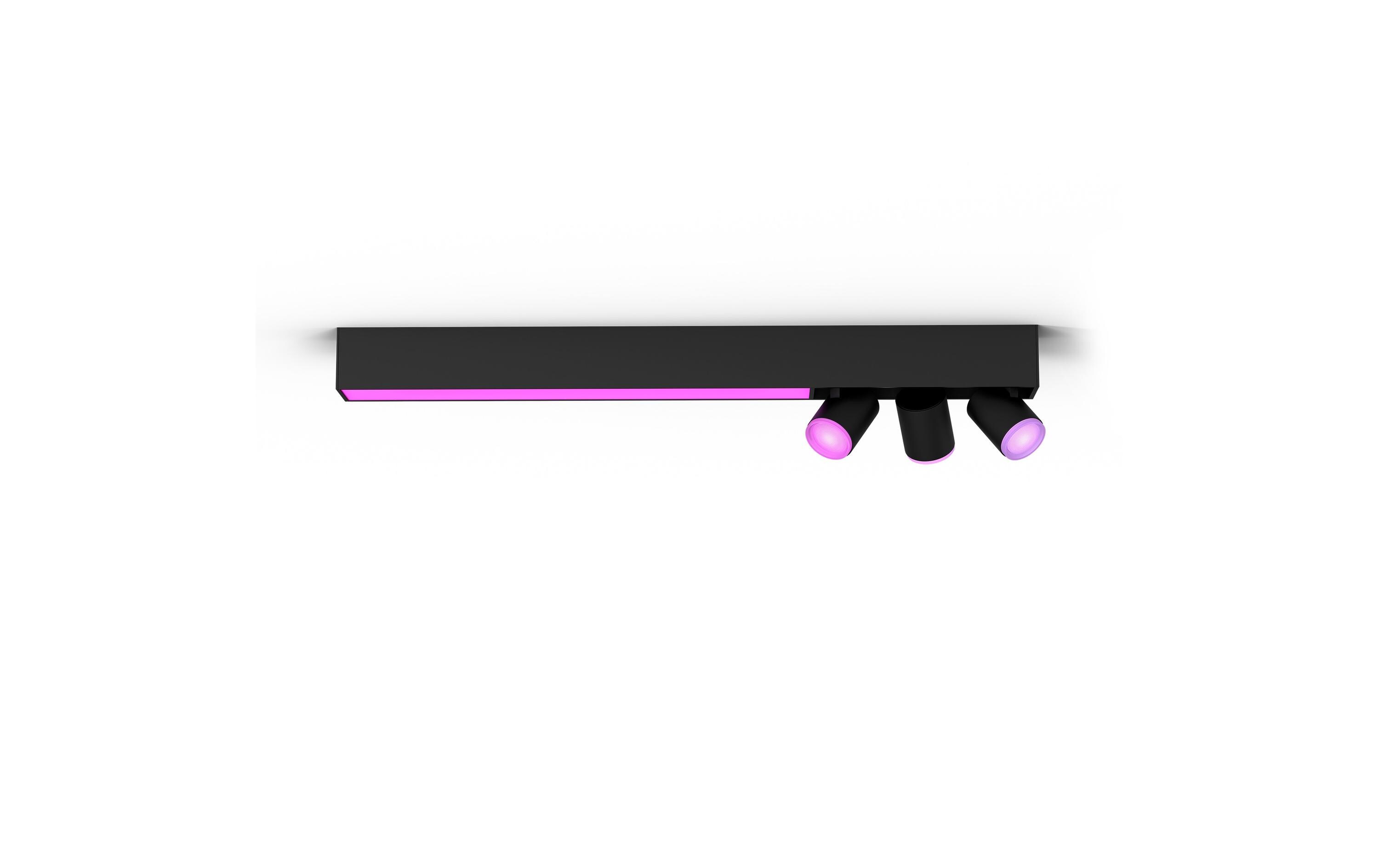 White & Color Ambiance Centris 3-Deckenspot Schwarz<br>Smarte Beleuchtung für jeden Raum