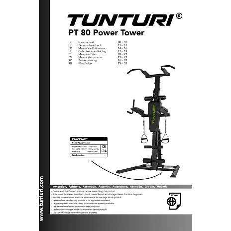 Tunturi PT80 Power Tower
