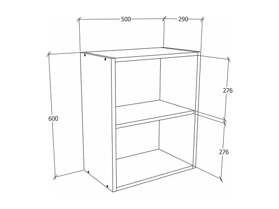 Armoire de cuisine l. 50cm Armoire suspendue Esilo