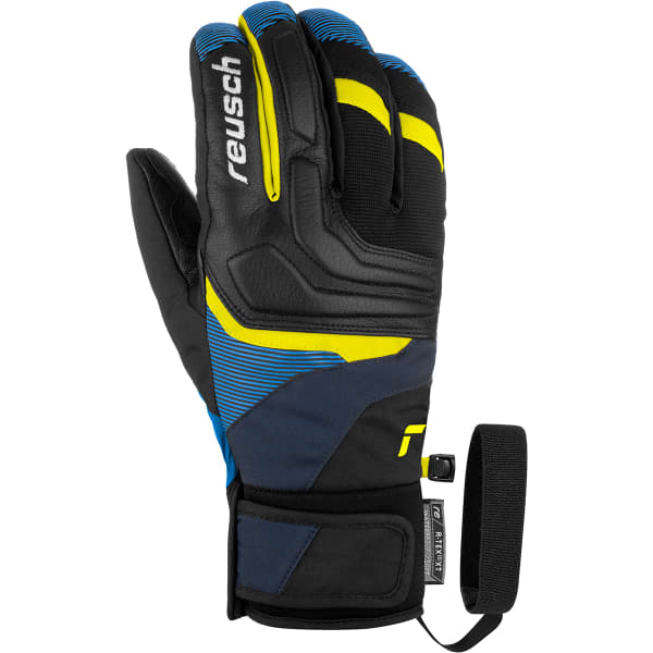 Gant de ski REUSCH STRIKE R-TEX XT BLACK/DRESS BLUE/SAFETY YELLOW