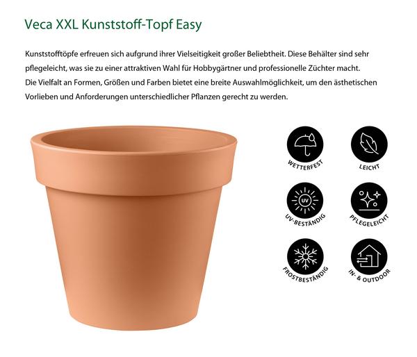 Veca XXL Kunststoff-Topf Easy, rund