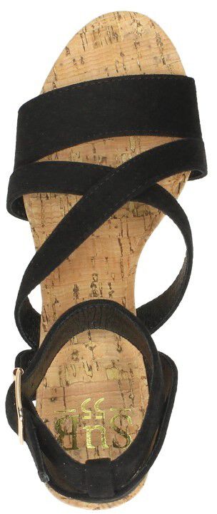 Sub55 Sandalen Hak zwart
