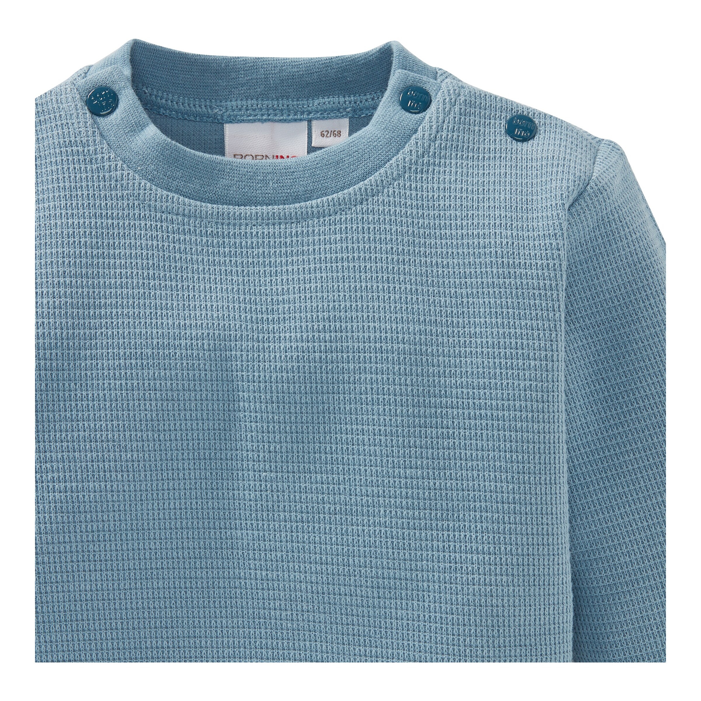 Bornino - Lieblinge Sweatshirt Waffelpiqué blau
