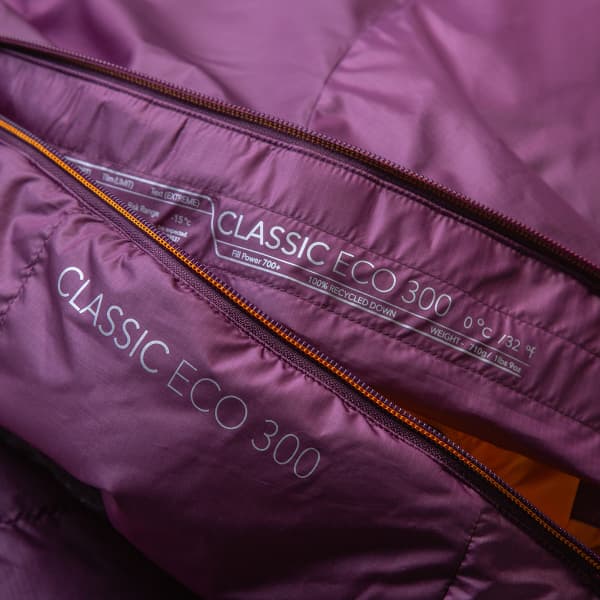 Sac de couchage MOUNTAIN EQUIPMENT CLASSIC ECO 300 WMNS REGULAR RAISIN