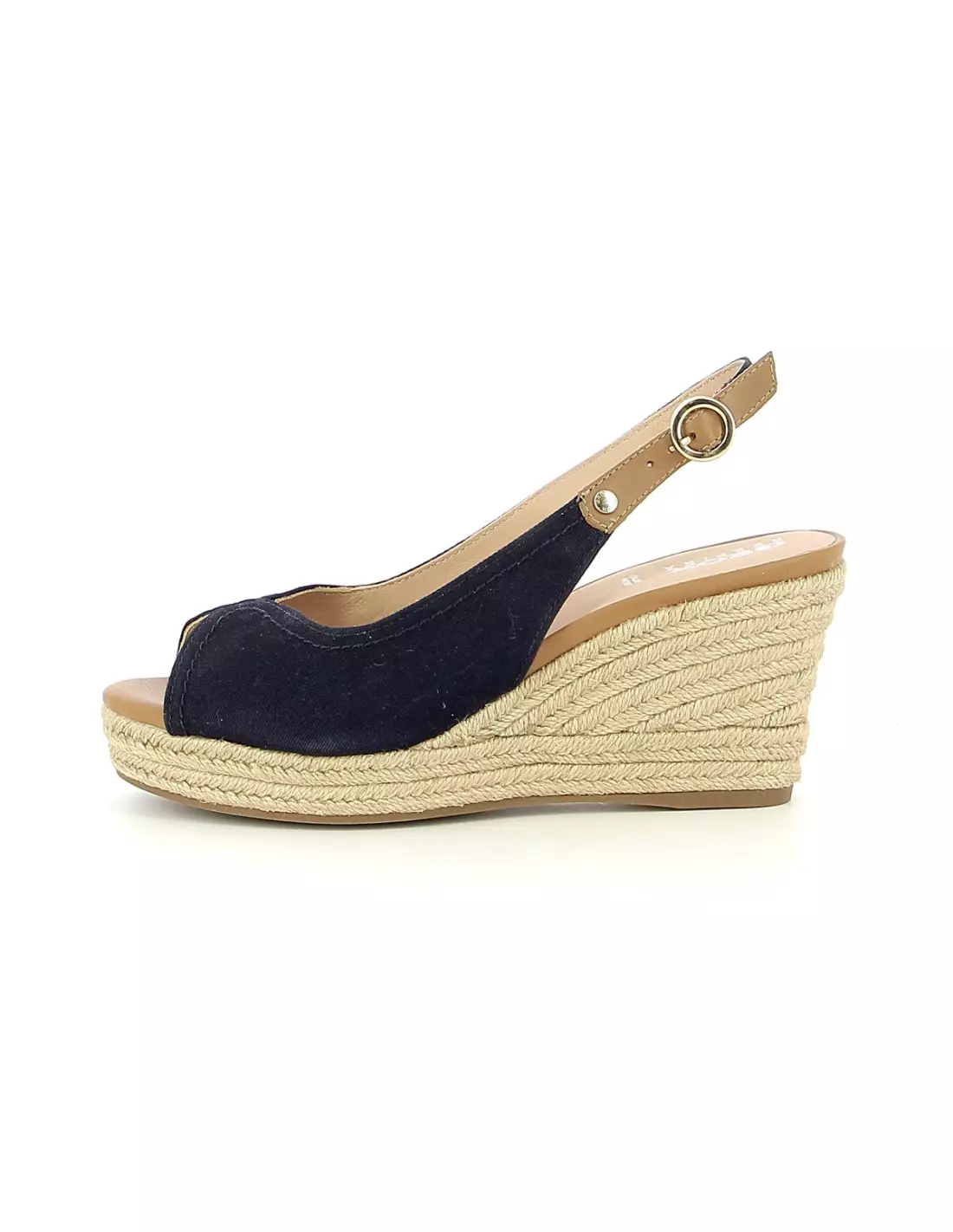 GEOX SOLEIL - Sandales & nu-pieds Navycaramel