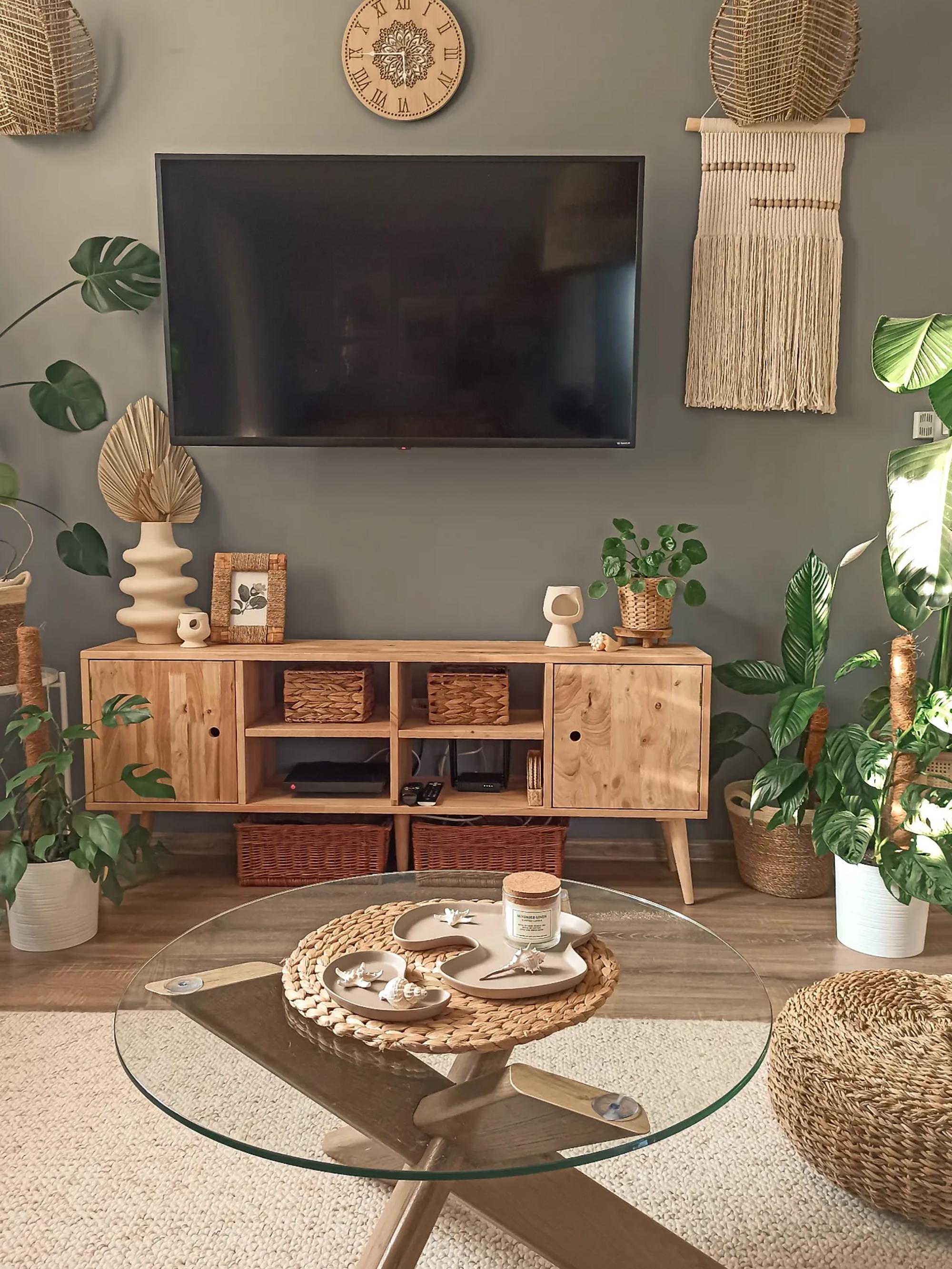 TV-meubel CHANDLER Hout Lichtbruin