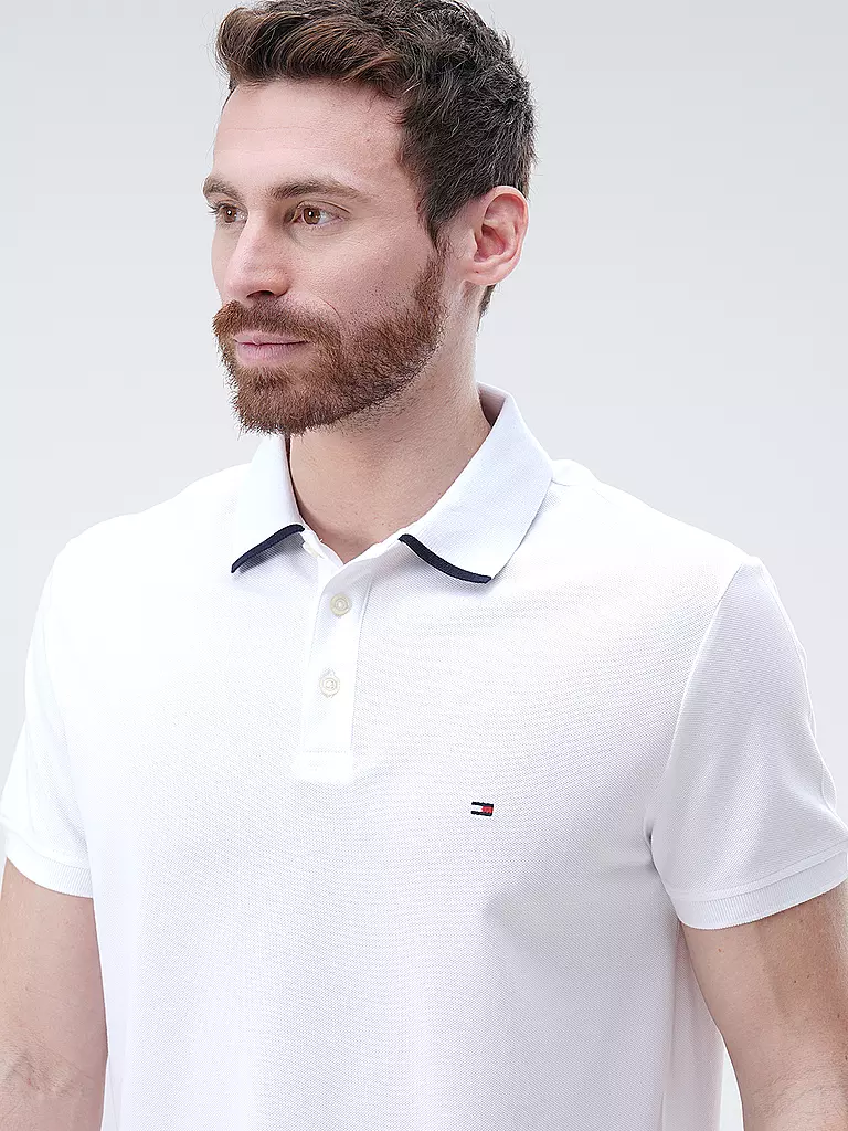 TOMMY HILFIGER Poloshirt Regular Fit weiss