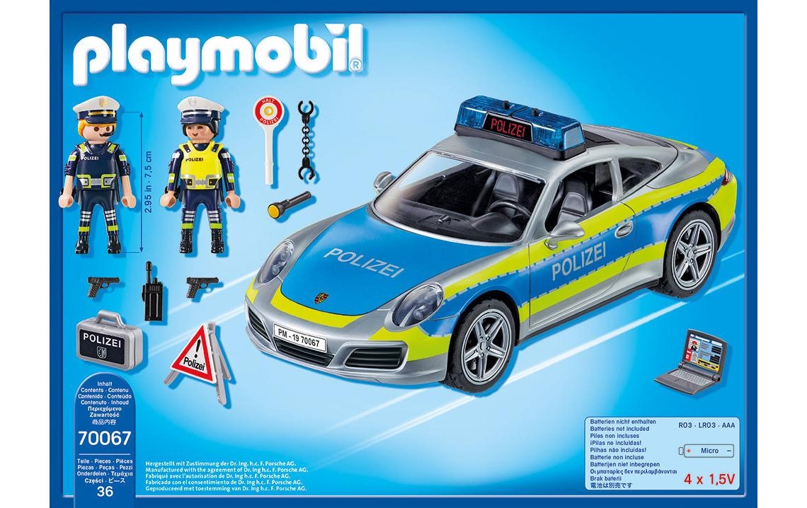 Playmobil® Spielbausteine »Porsche 911 Carrera 4S Polizei 70067«