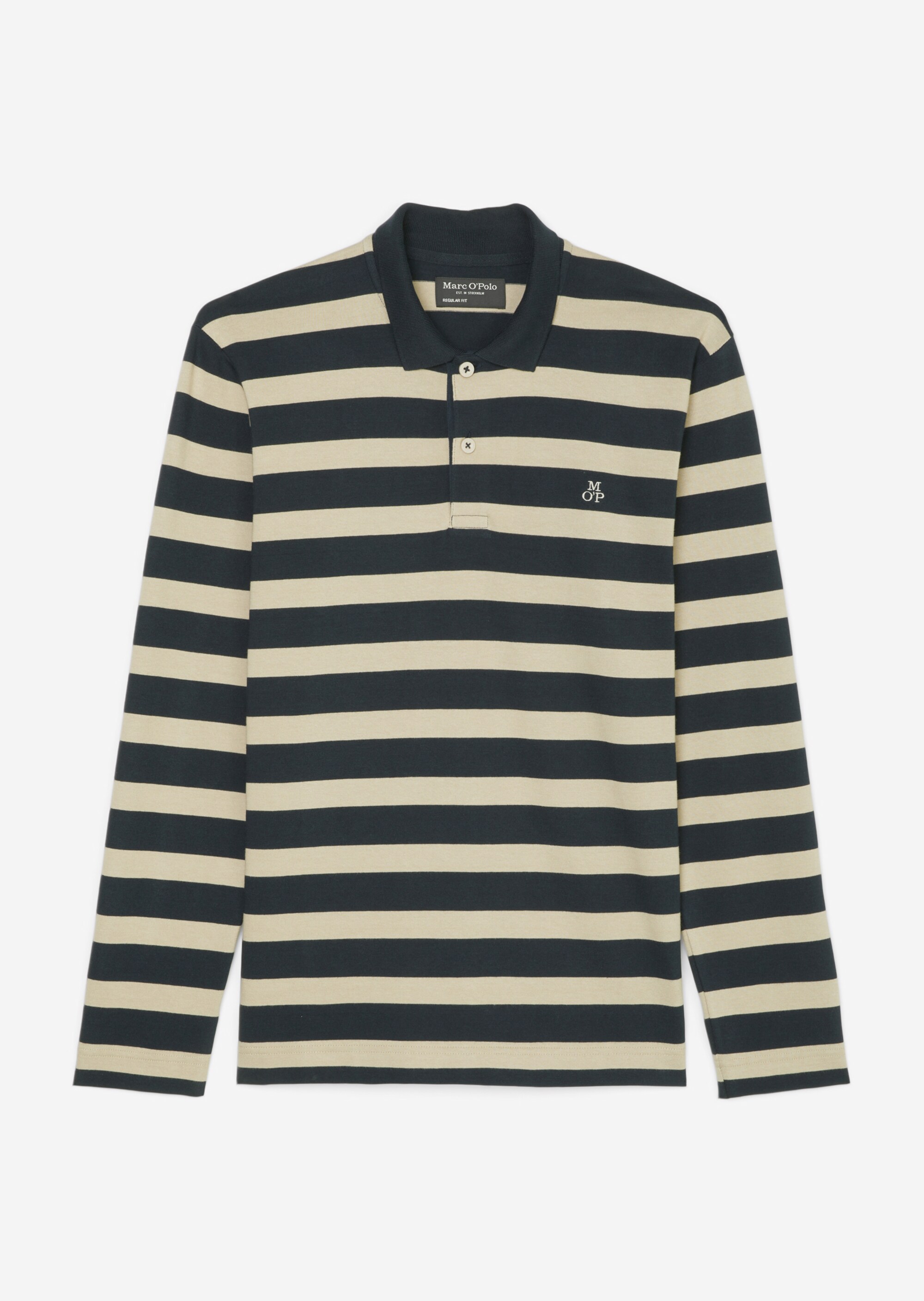 DfC Poloshirt Jersey regular mit garngefärbtem Streifenmuster