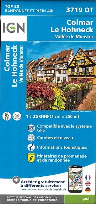 IGN - TOP25 3719OT COLMAR LE HOHNECK 1 25 000