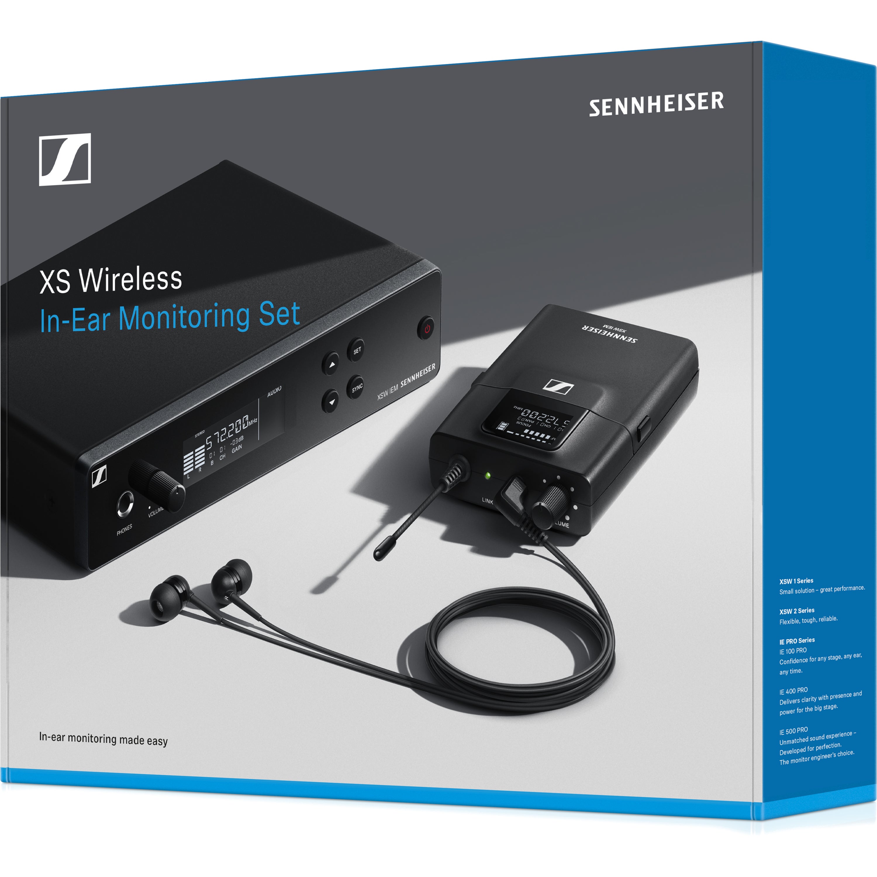 Sennheiser XSW IEM SET - B (572 - 596 MHz) complete monitorset