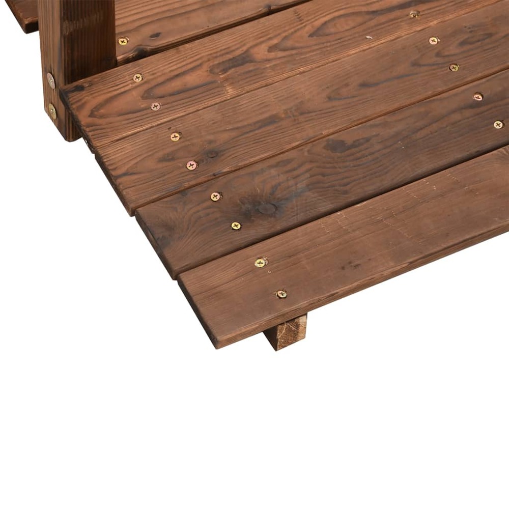 Pont de jardin avec garde-corps 150x67x56cm bois massif épicéa