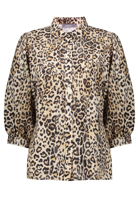 Geisha beige dames blouse