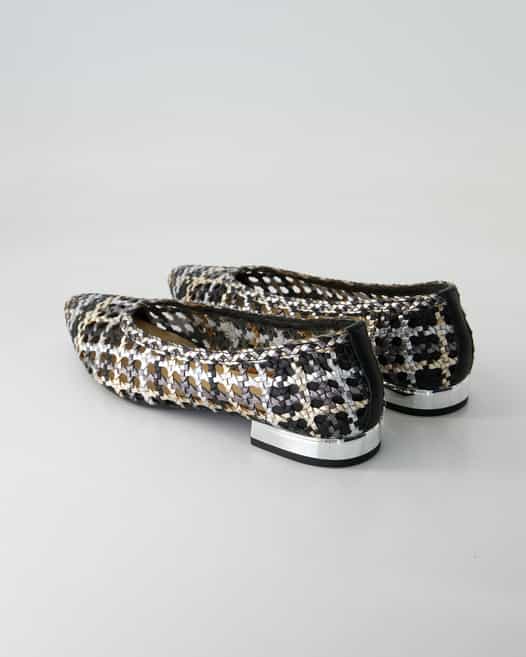 Gioseppo Westerly Ballerinas in Silber