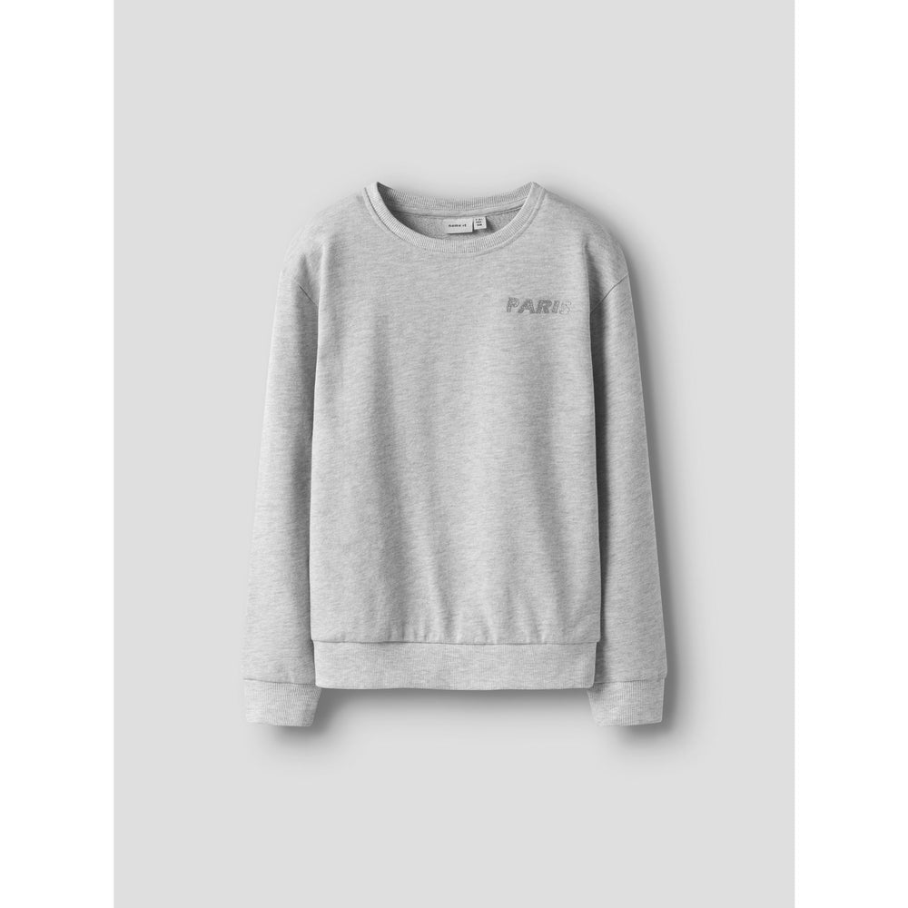 Køb Name It Light Grey Melange Nkftilde Ls Nreg Sweat Top Unb Pb