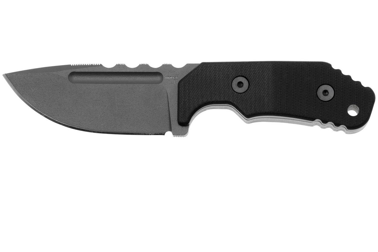 Böker Plus Little Dvalin Black 02BO033 vaststaand mes, Midgards design
