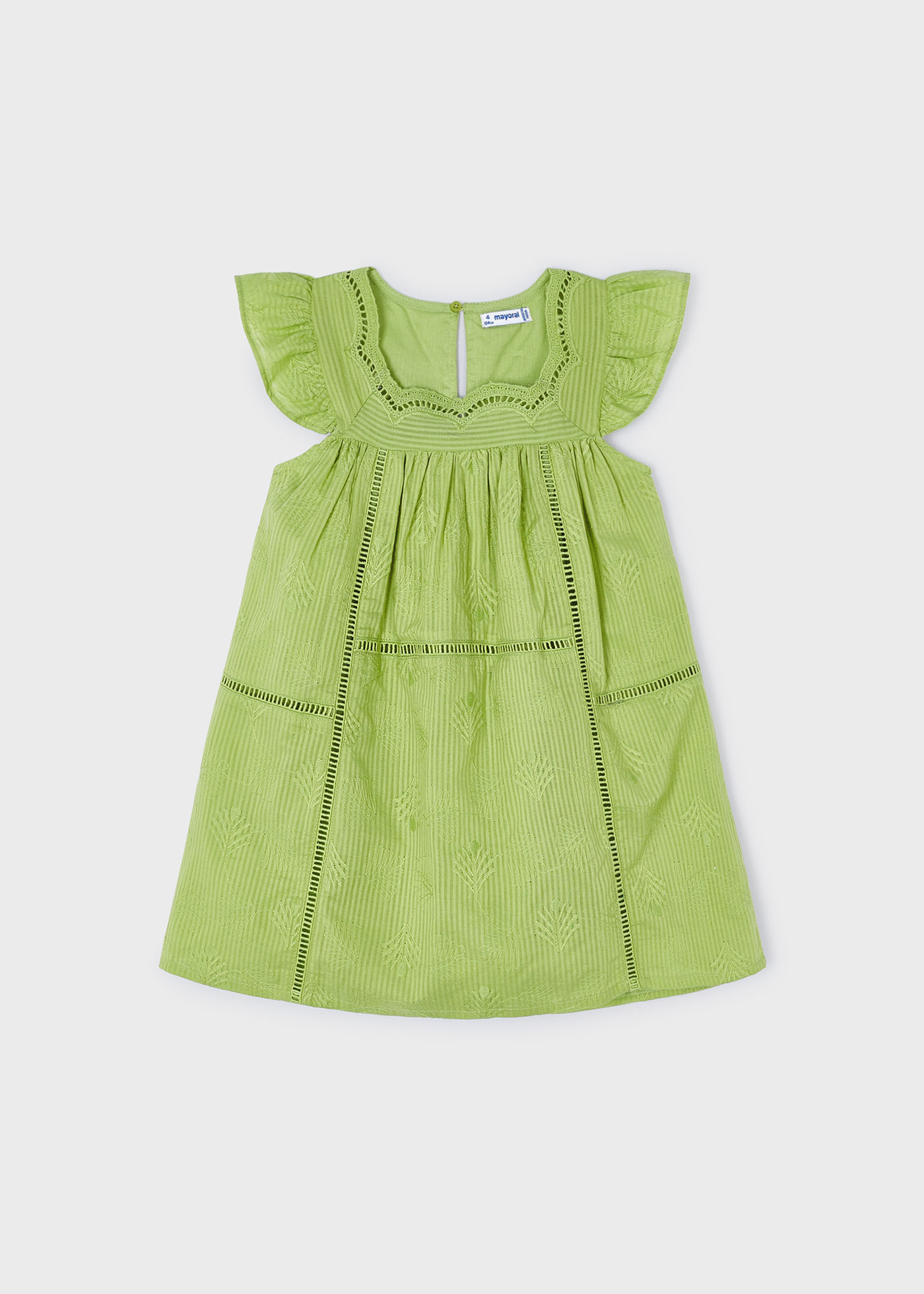 Vestido bordado Better Cotton para meninas