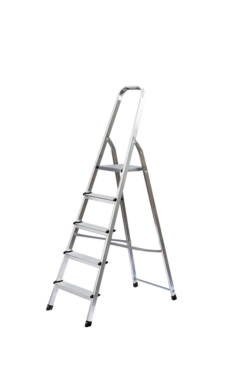 PROREGAL huishoudladder, eenzijdig toegankelijk, 5 treden