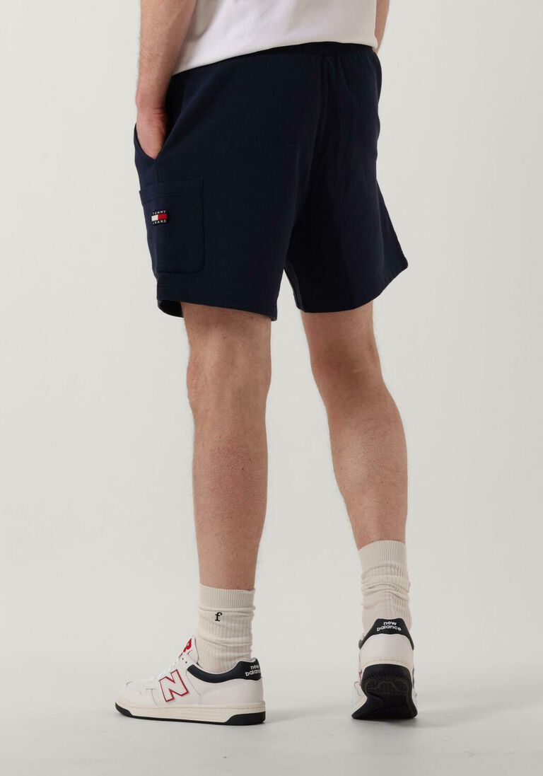 TOMMY JEANS donkerblauwe tommy jeans korte broek tjm xs badge cargo beach short