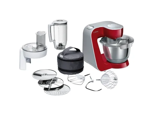 Bosch MUM5 CreationLine MUM58720 - Køkkenmaskine - 1000 W - dybrød/sølv
