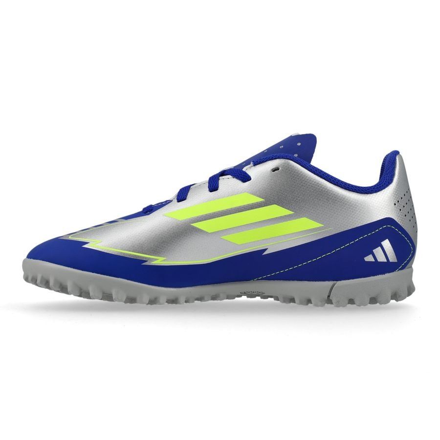 adidas F50 Messi Club TF La Vida Rapida - Argenté/Jaune/Bleu Enfant