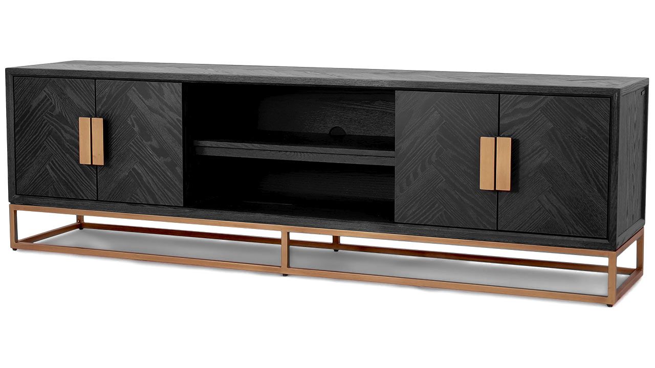Tv-dressoir 210694 Blackbone Brass B200 x D43 x H60 cm