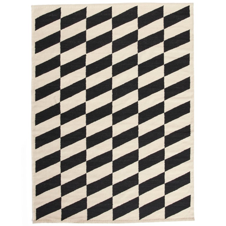 Hay Shift Kelim vloerkleed 170x240 Black