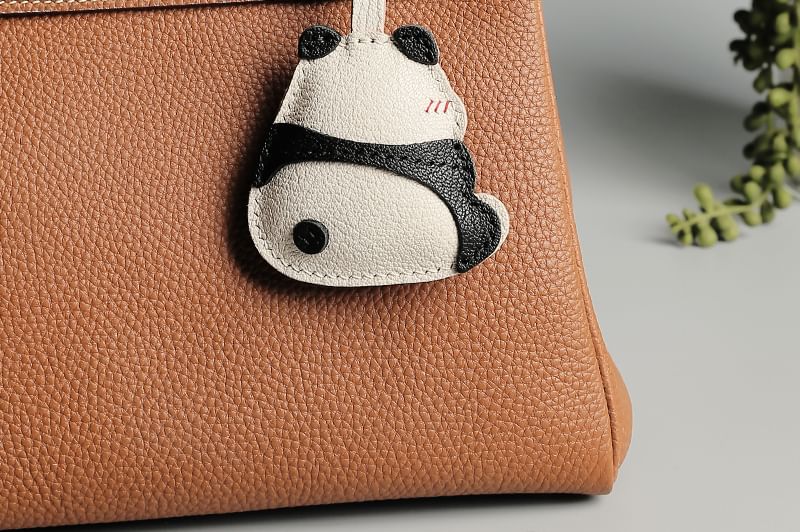 Masoom - Panda tashanger van echt leer / DIY-pakket (verschillende ontwerpen)