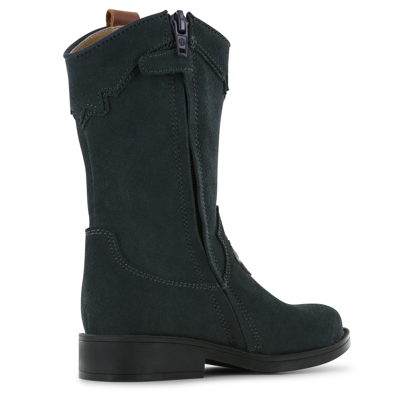 Shoesme blauer Westernstiefel mit Blumenmuster