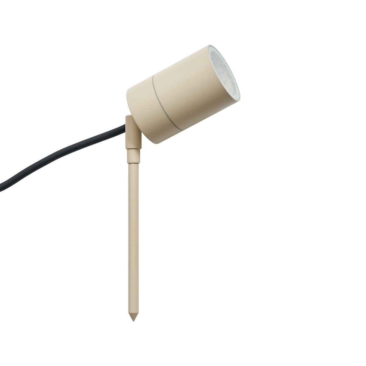 Prikspot crème GU10 50mm verstelbaar IP44 incl. snoer en stekker - Solo