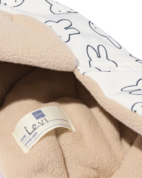 bonnet aviateur bébé Miffy  blanc