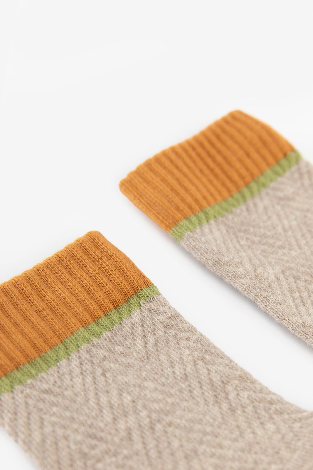 MP Denmark bruine sokken met colourblock