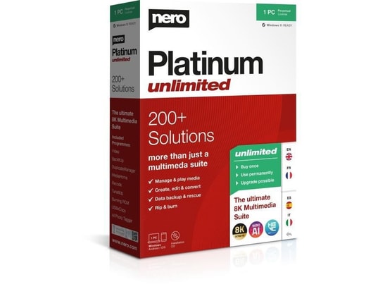 NERO - Logiciel multimédia - - platinum unlimited