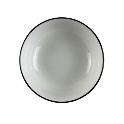 Vaisselle blanche et noire
