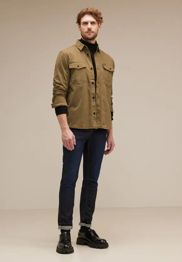 Twill Overshirt - warm dune brown