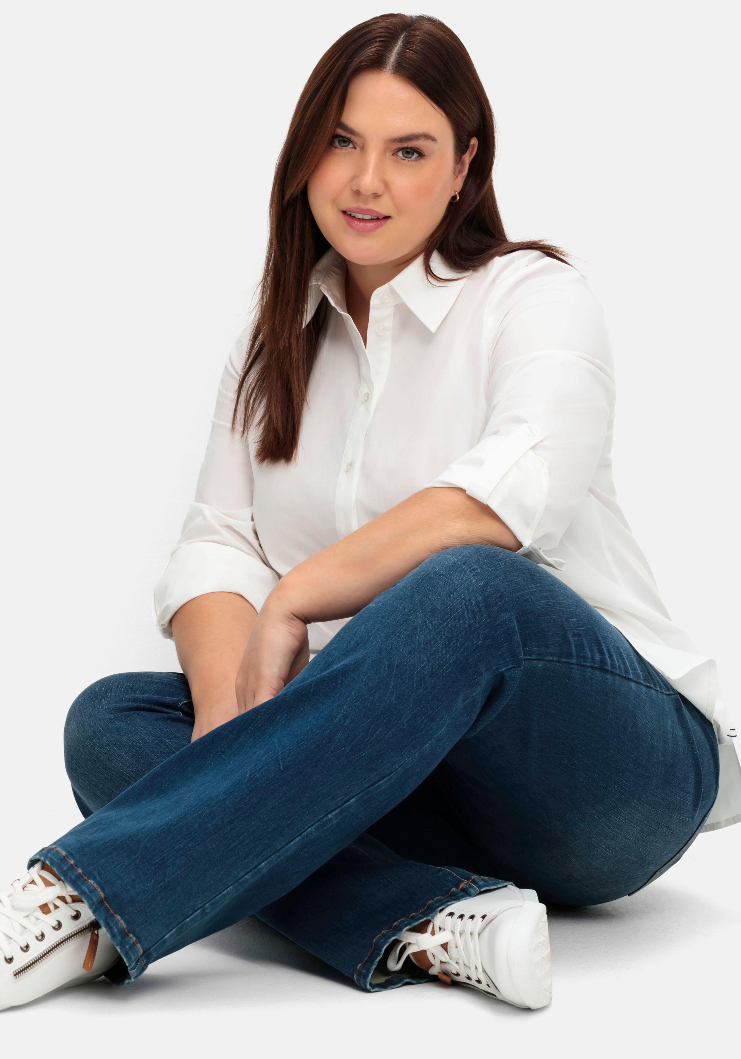 Bootcut Stretch-Jeans mit Bodyforming-Effekt