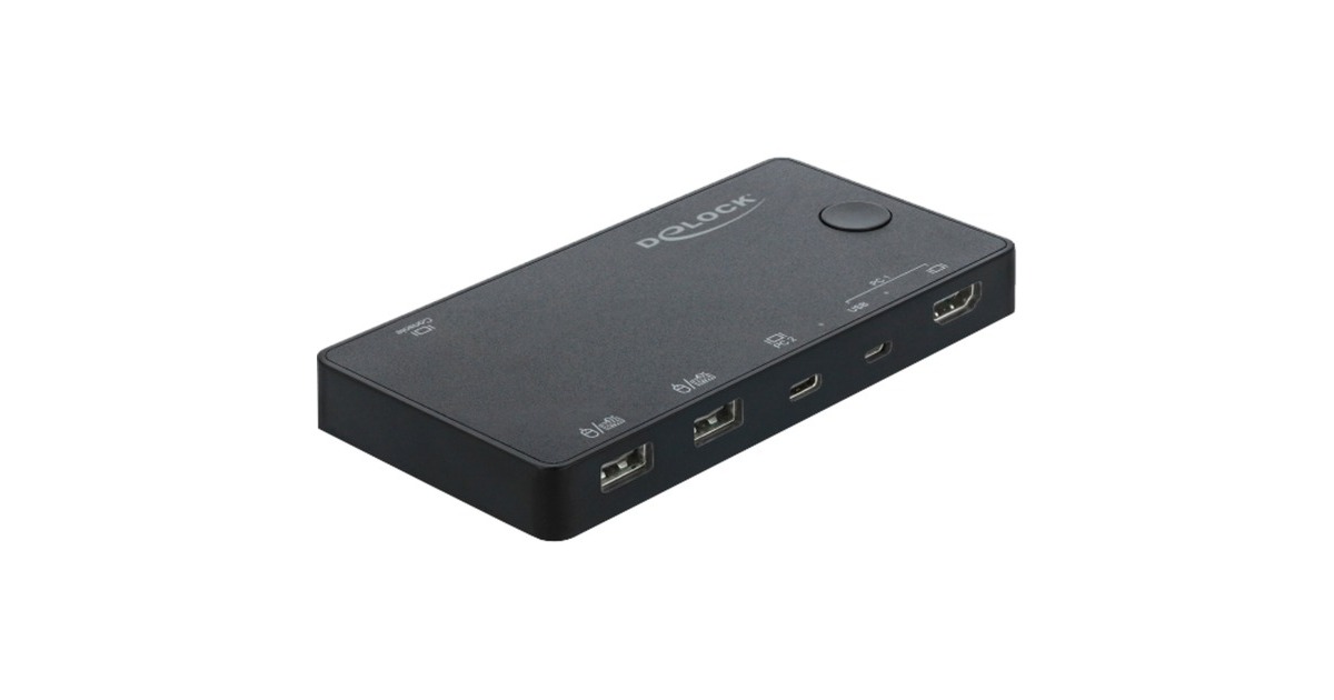 DeLOCKHDMI / USB-C KVM Switch 4K 60 Hz met USB 2.0 kvm-switch