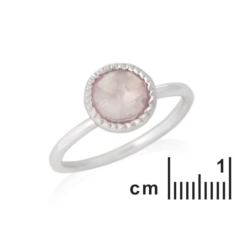 BAGUE QUARTZ ARGENT