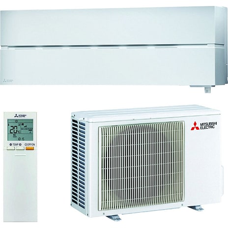 Mitsubishi LN25 varmepumpe - hvid