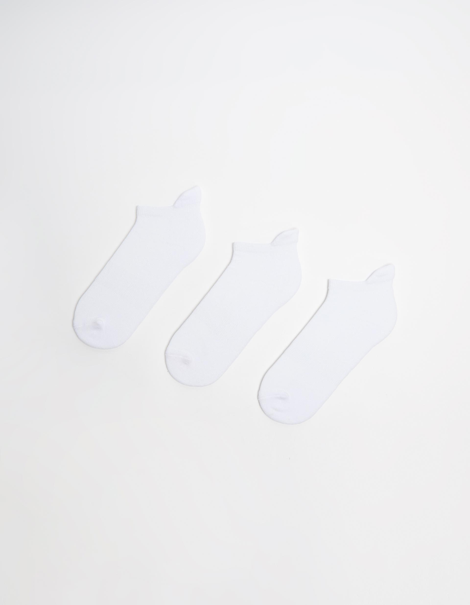 Pack 3 Pares de Meias Desporto, Mulher, Branco