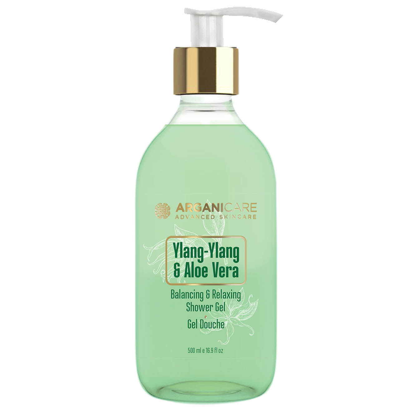 Arganicare Gel douche Ylang Ylang & Aloe vera - 500 ml