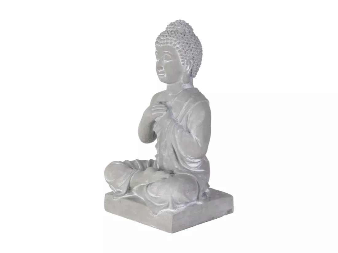 Bouddha Assis Ciment 27cm